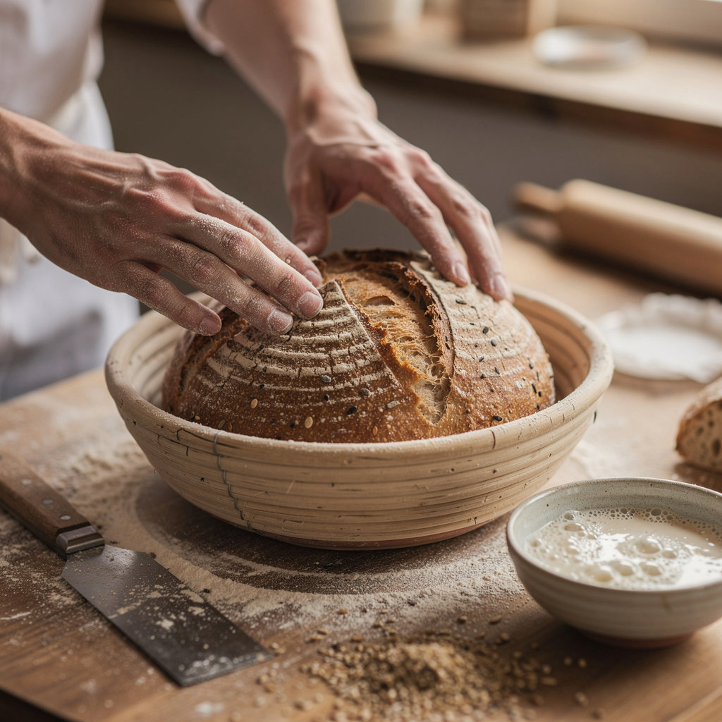 Asta Sourdough Microbakery artisan baker handcrafting traditional sourdough bread in Marlborough, CT